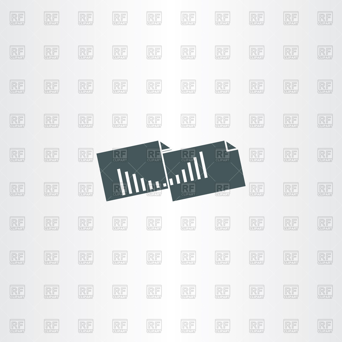 1200x1200 Accounting Statistics Folder Icon Vector Image Of Signs, Symbols