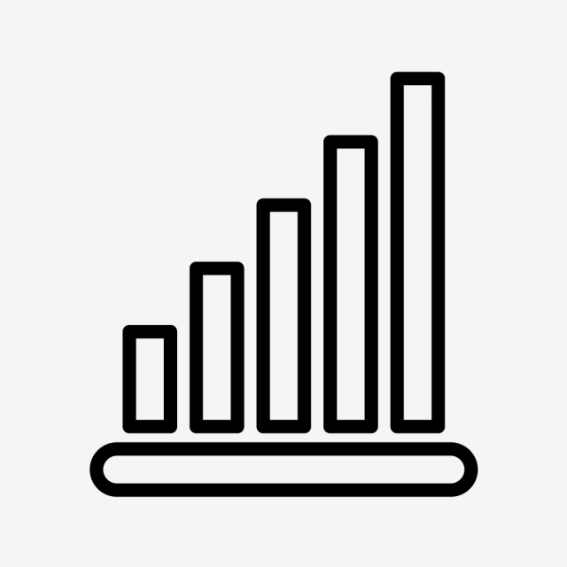 640x640 Vector Statistics Icon, Analysis Icon, Graph Icon, Statistics Icon