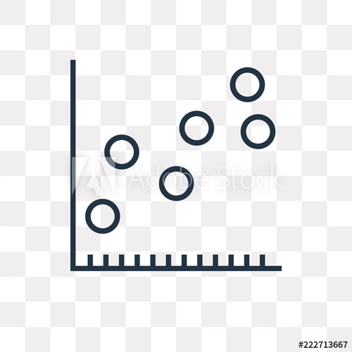 500x500 Statistics Icon On Transparent Background Modern Icons Vector