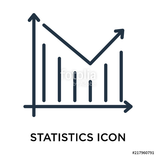 500x500 Statistics Icons Isolated On White Background Modern And Editable