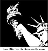Statue Of Liberty Face Vector
