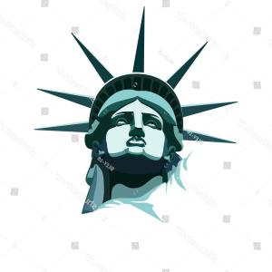 300x300 Photostock Vector Head Of Statue Of Liberty Face Sculpture America