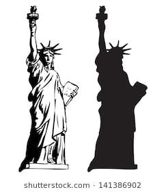 243x280 Statue Of Liberty Face Silhouette