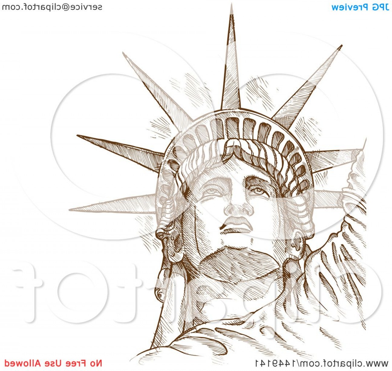 1296x1228 Brown Sketched Or Engraved Statue Of Liberty Face Createmepink