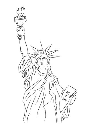 318x450 Statue Of Liberty Royalty Free Vector Graphics