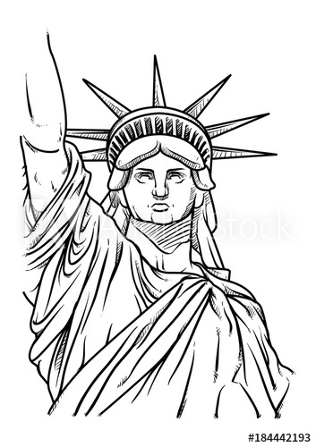 Statue Of Liberty Head Vector at Vectorified.com | Collection of Statue ...