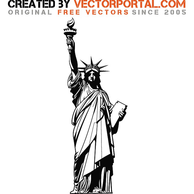 Statue Of Liberty Vector Graphics 660x660 Statue Of Liberty Vector Graphics