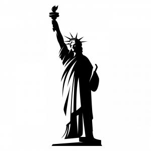 Statue Of Liberty Silhouette Vector at Vectorified.com | Collection of ...