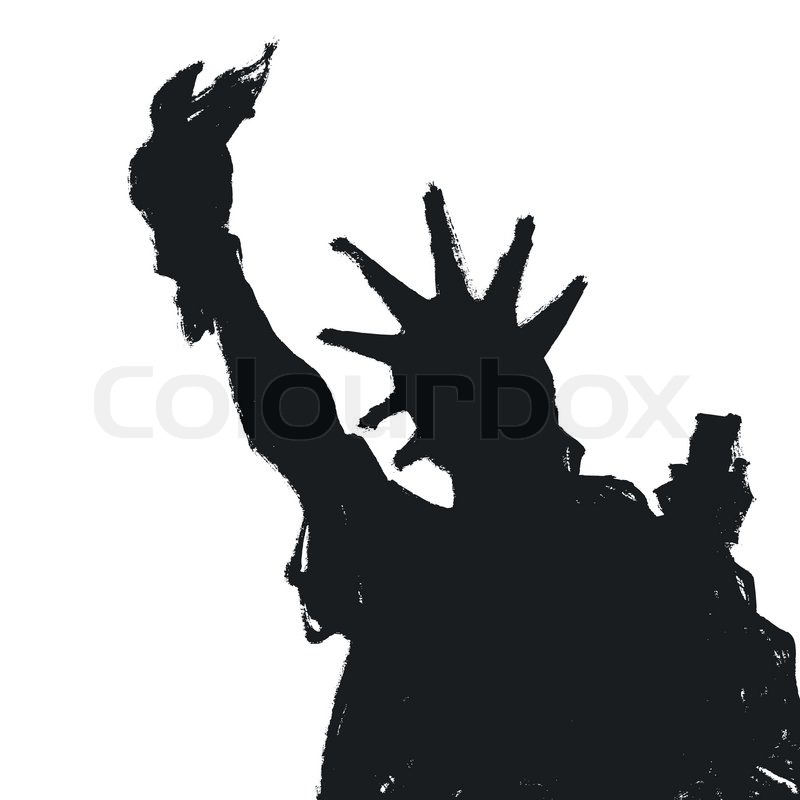 Statue Of Liberty Silhouette, Vector Stock Vector Colourbox 800x800 Statue Of Liberty Silhouette, Vector Stock Vector Colourbox