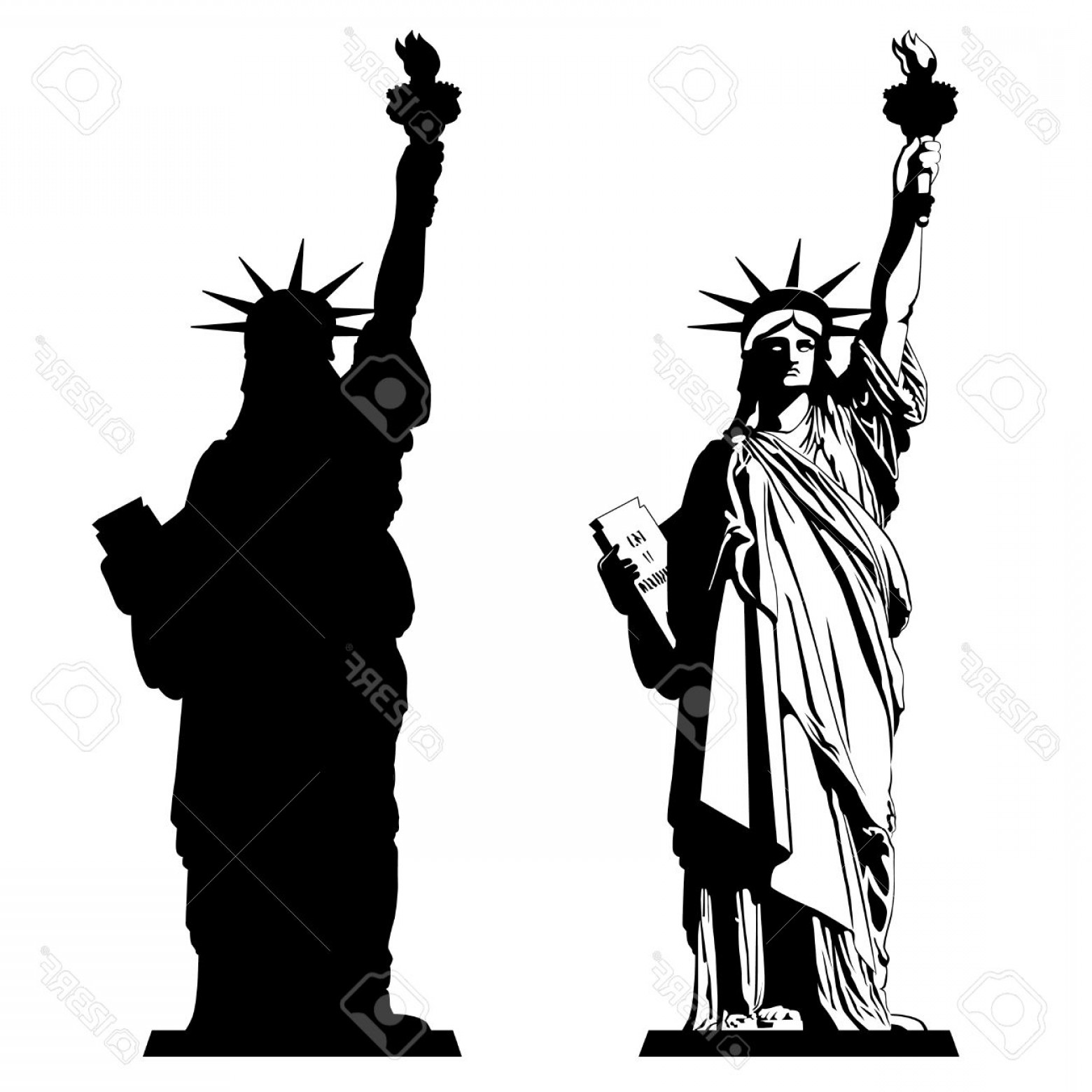Statue Of Liberty Silhouette Vector Soidergi 1560x1560 Statue Of Liberty Silhouette Vector Soidergi