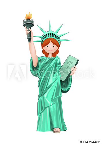 354x500 Cute Girl In Costume Statue Of Liberty Red Haired Girl Dressed As