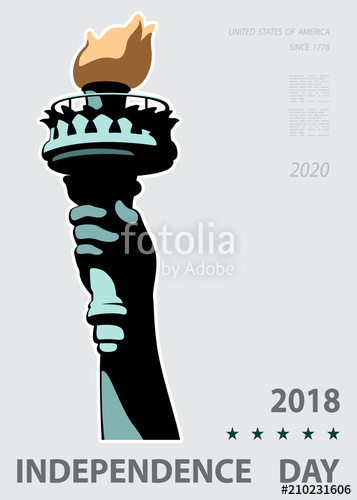 357x500 Independence Day, Usa Poster Statue Of Liberty Hand Torch New