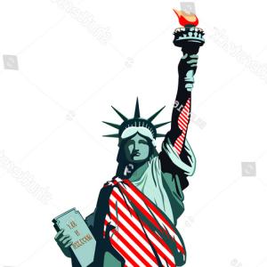 300x300 Photostock Vector Fire Statue Of Liberty Isolated Torch Landmark