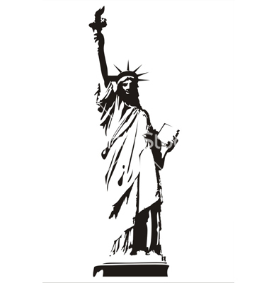 380x400 Statue Of Liberty Vector