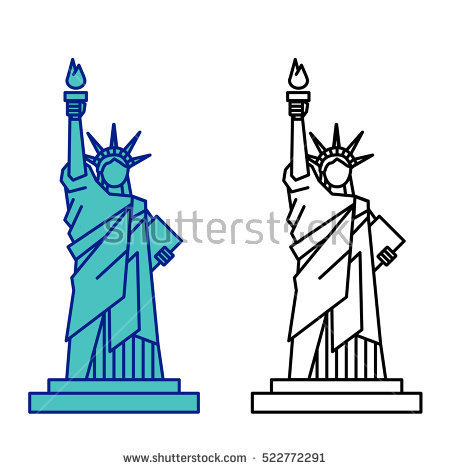 450x470 Statue Of Liberty Clipart