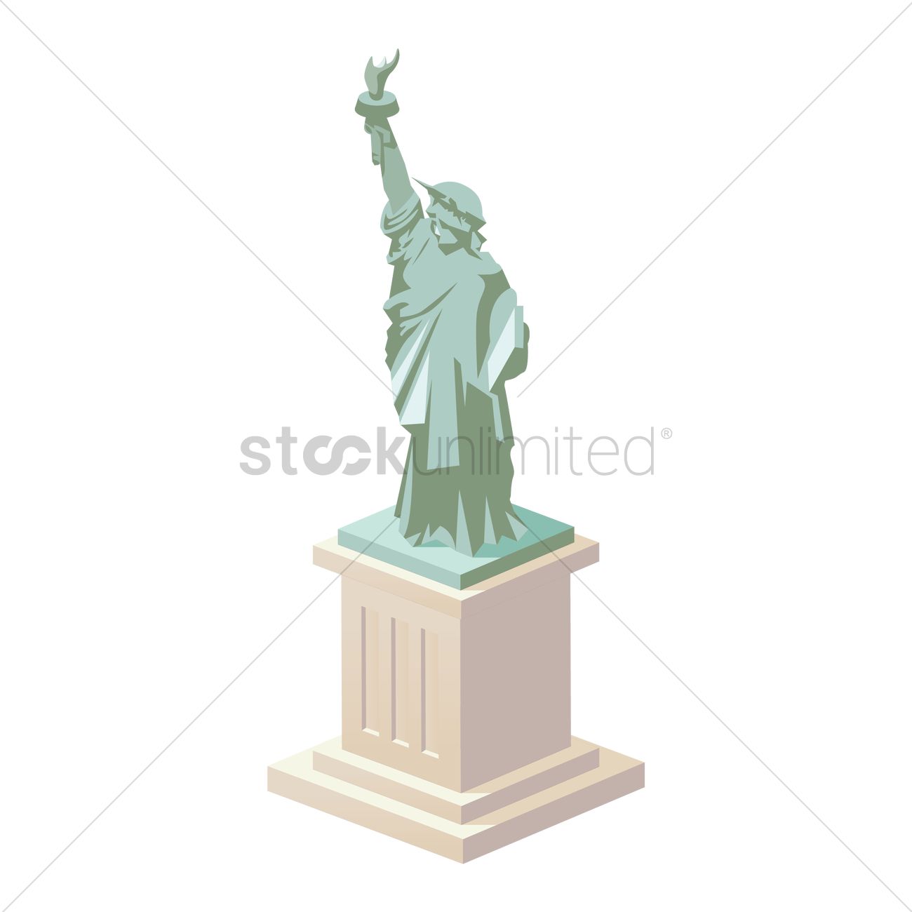 1300x1300 Statue Of Liberty Vector Image