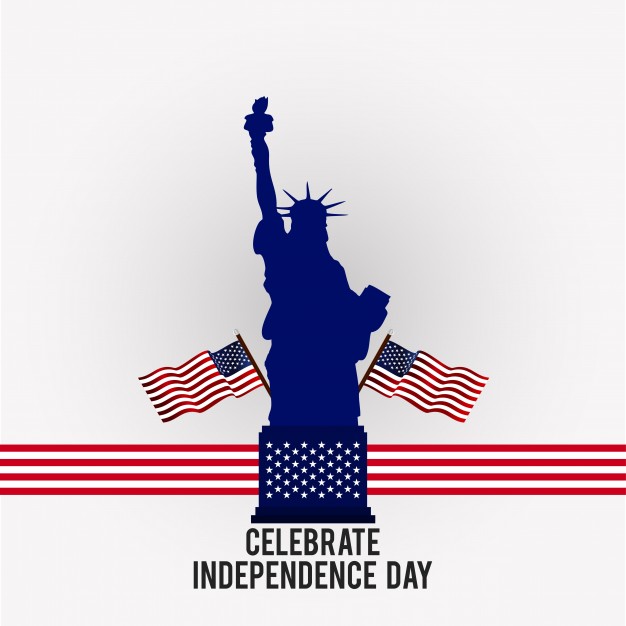 626x626 Independence Day Design With Statue Of Liberty Vector Free Download