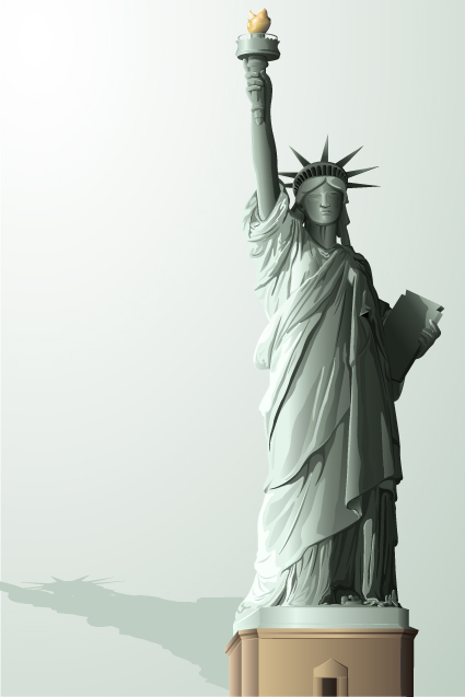 425x637 The Statue Of Liberty Vector Graphic Free Download