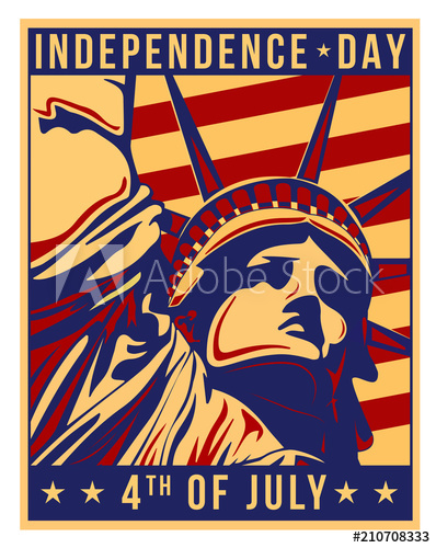 398x500 Retro Style Statue Of Liberty Vector Art