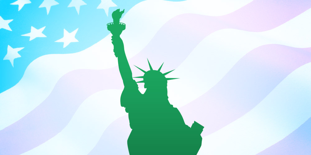 1000x500 Free Statue Of Liberty Vector