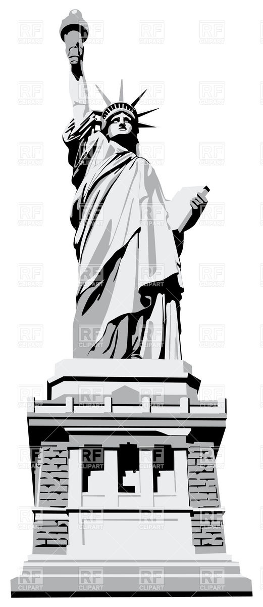 521x1200 Statue Of Liberty Vector Image Of Objects Vectorroom