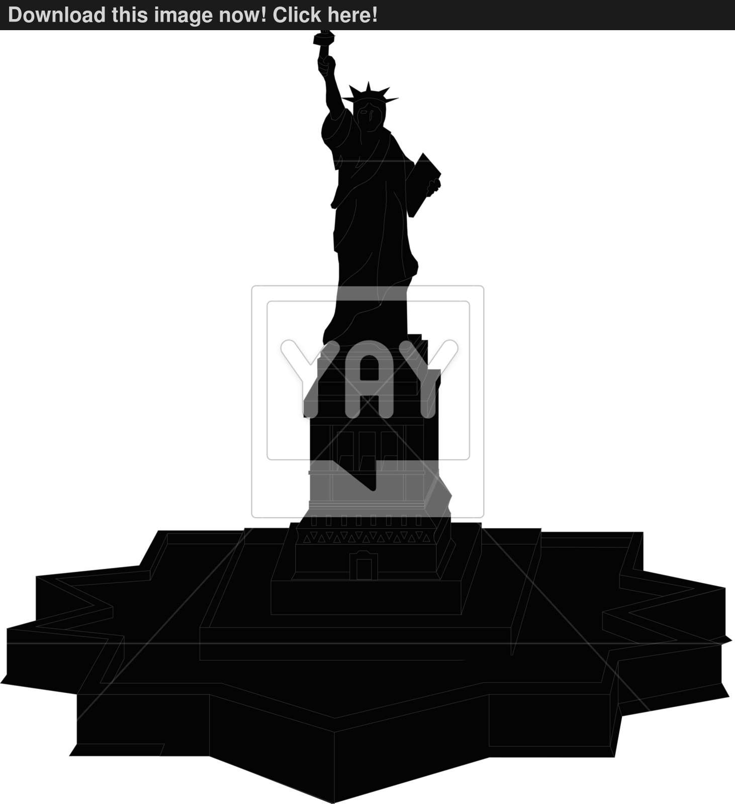 1462x1600 Statue Of Liberty Vector Silhouette Vector