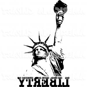 300x300 Stock Vector Statue Of Liberty Outline And Silhouette Silhouettes