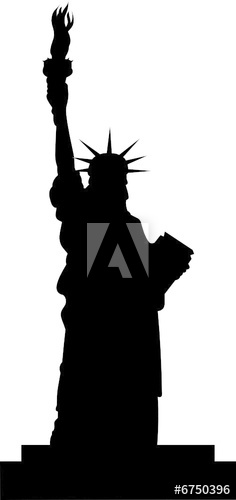 236x500 Statue Of Liberty Vector