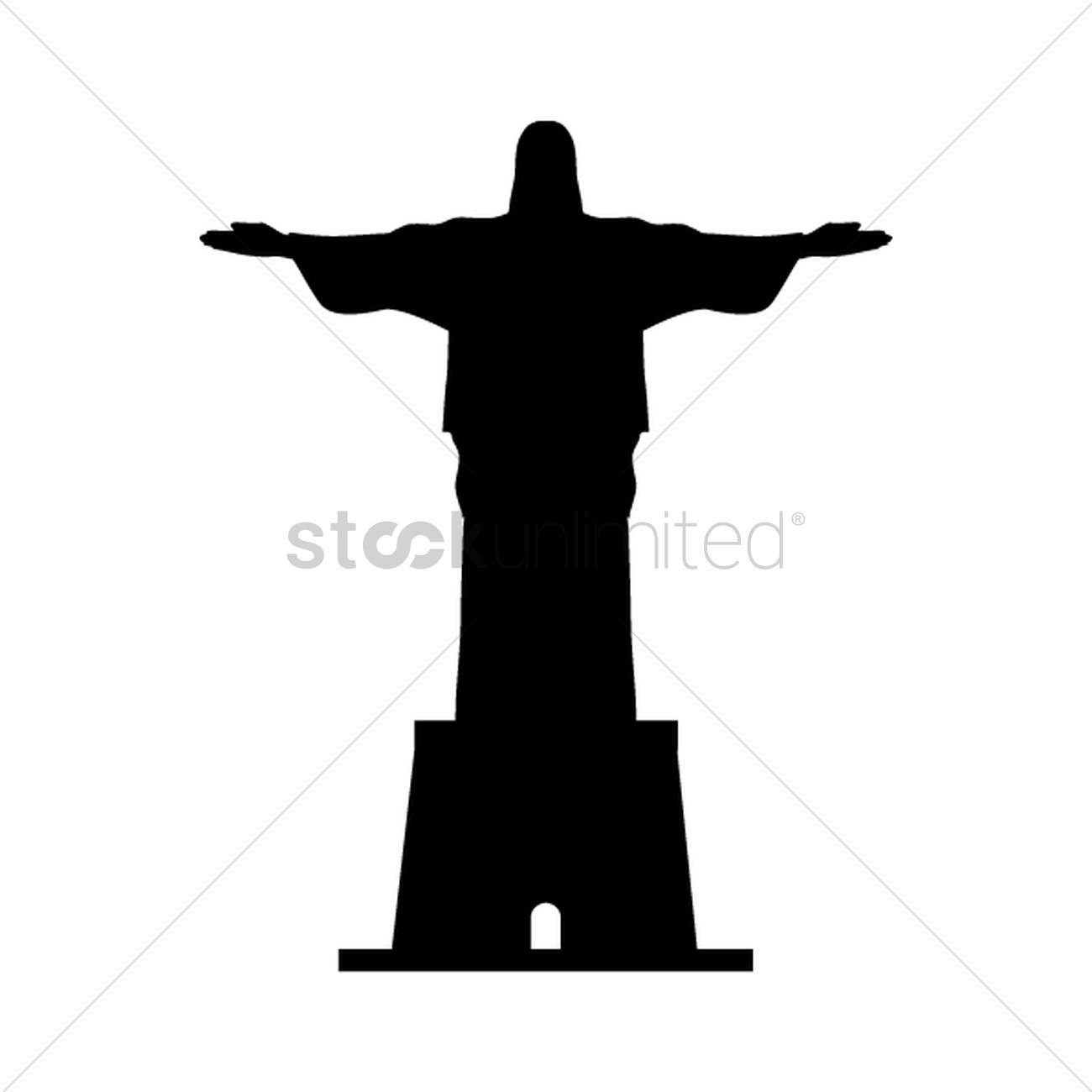 1300x1300 Free Christ Of Redeemer Statue Vector Image