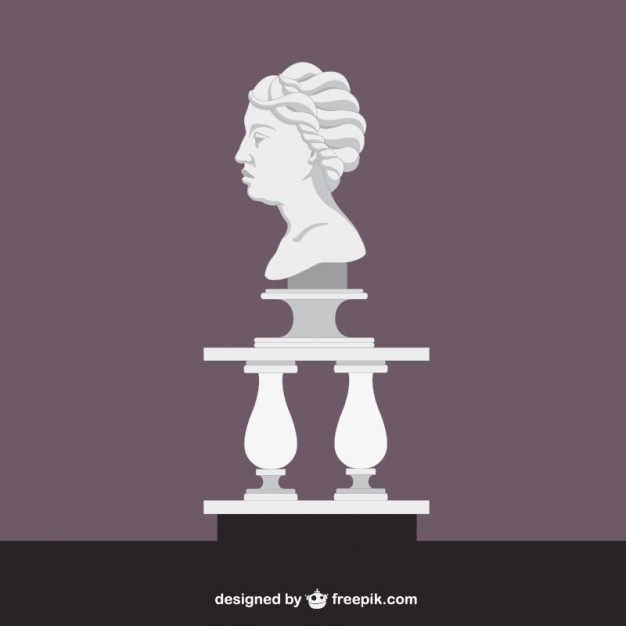 626x626 Roman Sculpture Of A Head Vector Free Download
