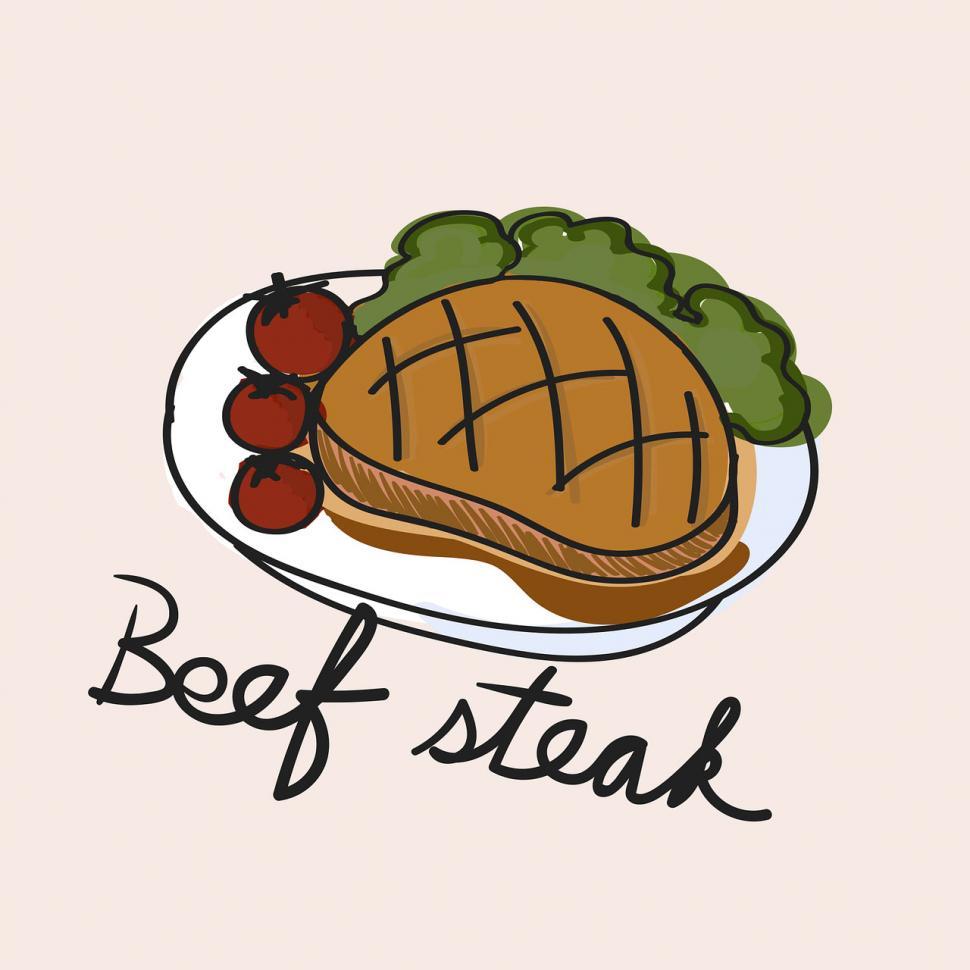 970x970 Get Free Stock Photos Of Beef Steak Vector Icon Online Download