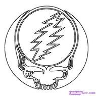 190x190 Grateful Dead Logo Dixie Skull Image Vector Free Image
