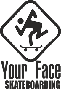 206x300 Your Face Skateboarding Logo Vector