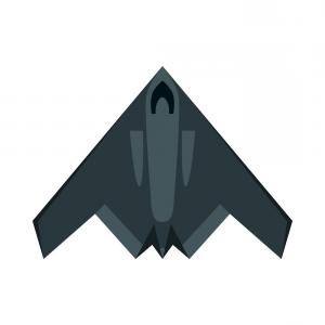 Photostock Vector Black Slihouette Of A Typical Stealth Bomber 300x300 Photostock Vector Black Slihouette Of A Typical Stealth Bomber