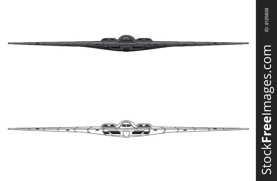 B Stealth Bomber Vector Illustration 919x600 B Stealth Bomber Vector Illustration