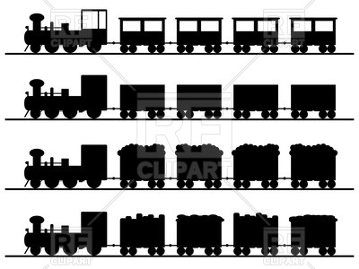 400x300 Silhouette Of Old Steam Train