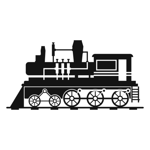 512x512 Steam Locomotive Retro Silhouette