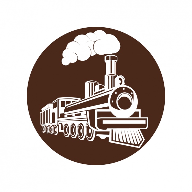 626x626 Steam Train Design Vector Free Download