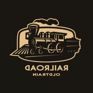 300x300 Old Steam Train Emblem Logo Vector Catchsplace