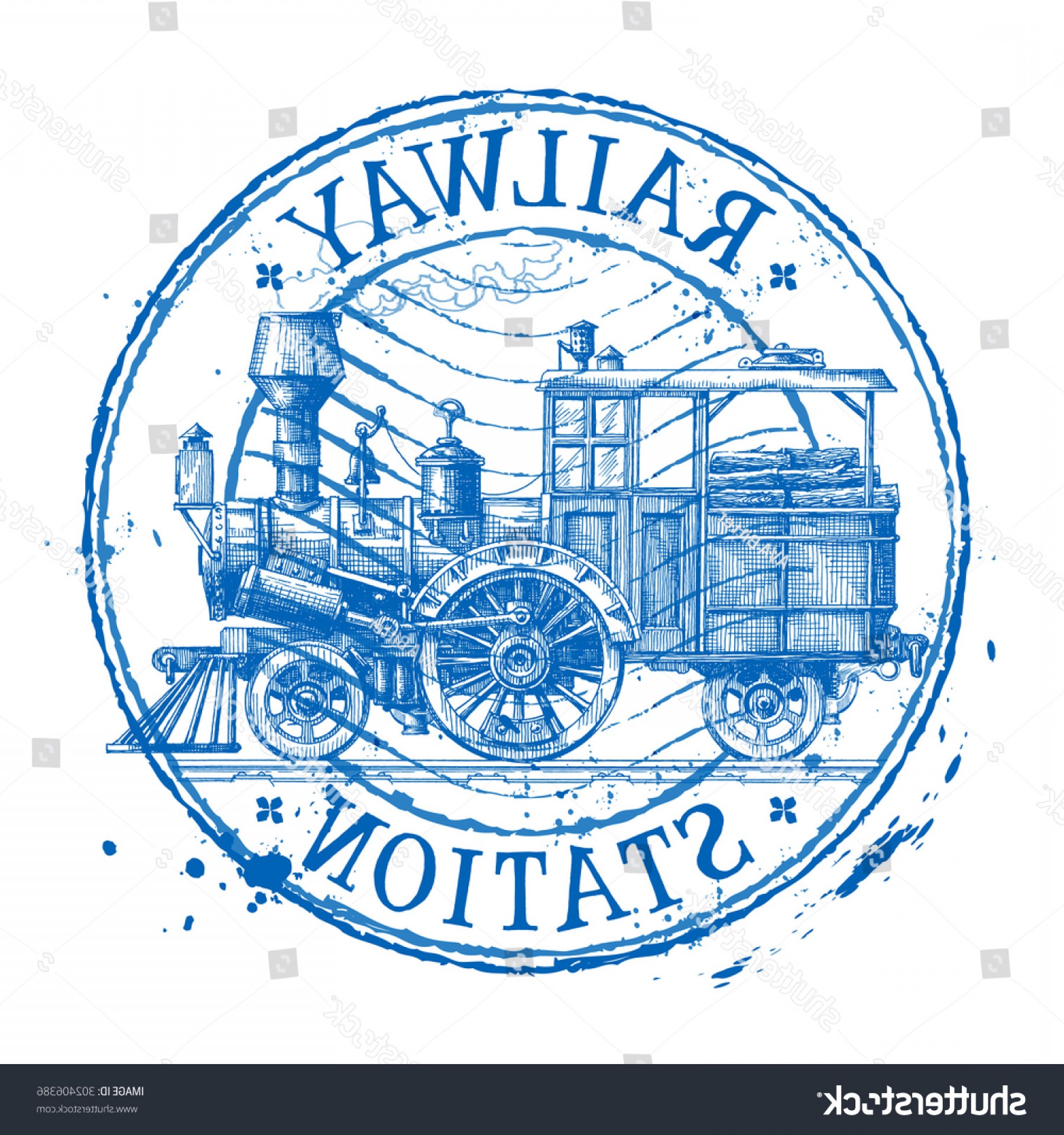 1800x1920 Steam Train Vector Logo Design Template Createmepink
