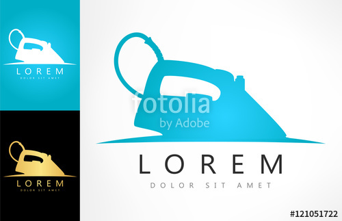 500x323 Electric Iron Symbol Steam Iron Logo Vector Stock Image