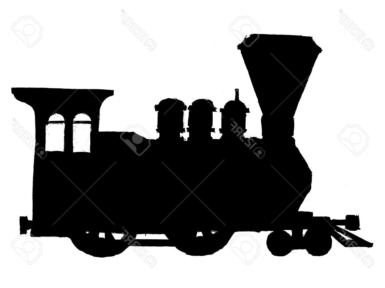Steam Train Silhouette Vector at Vectorified.com | Collection of Steam