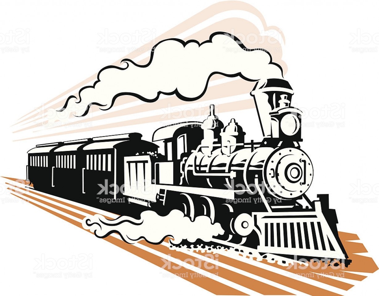 1228x957 Old Steam Train Vector Catchsplace
