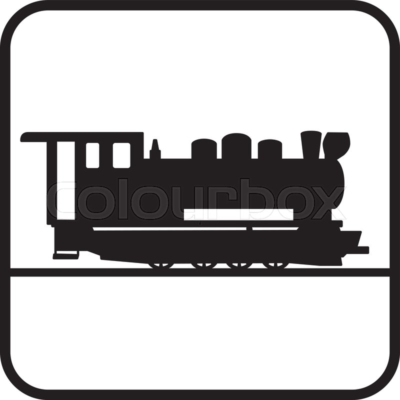 800x800 Small Old Steam Locomotive Vector Stock Vector Colourbox