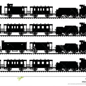300x300 Steam Locomotive And Silhouette Vector Isolated Gm Hoodamathrun