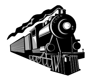 313x273 Steam Train Vector Illustration Design Brand