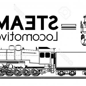 300x300 Cartoon Vintage Wild West Steam Train Vector Illustration Image