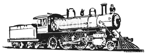 500x185 Steam Locomotive Railway