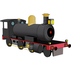 300x300 Free Vectors Free Steam Locomotive Vector Vectorfantasy