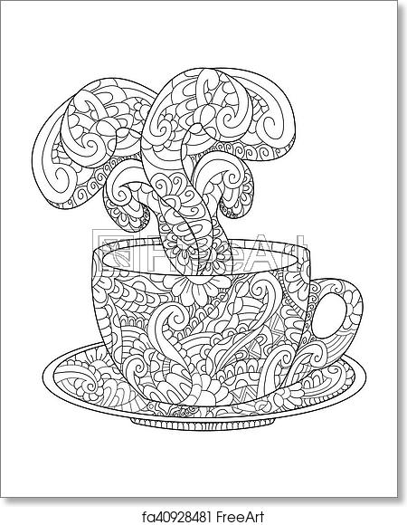 Free Art Print Of Cup With Kofem, Tea And Steam Vector 450x580 Free Art Print Of Cup With Kofem, Tea And Steam Vector